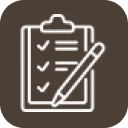 Task list and pen icon